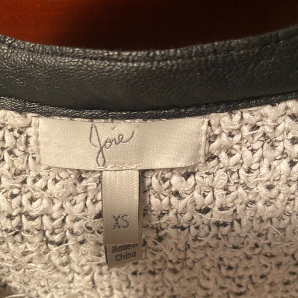 JOIE Tweed/ leather jacket. Lightly worn
